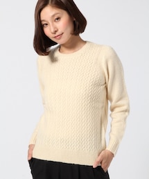 LEPSIM | 【人気アイテム再入荷！】５Ｇカワリアミクループルオーバー／ＬＳ(トップス)