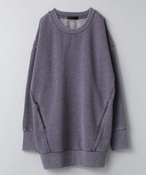 JEANASIS（ジーナシス）の「ウラケポケZIPワンピース（ワンピース/ドレス・レディース・アイボリー/グレー/パープル系・FREE）」の3枚目の写真