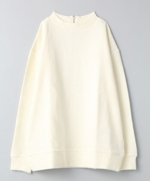 JEANASIS(ジーナシス)の「リップルローネックプルオーバー(トップス・レディース・オフホワイト/ホワイト×ブラック/ブラック/ネイビー・FREE)」の1枚目の写真