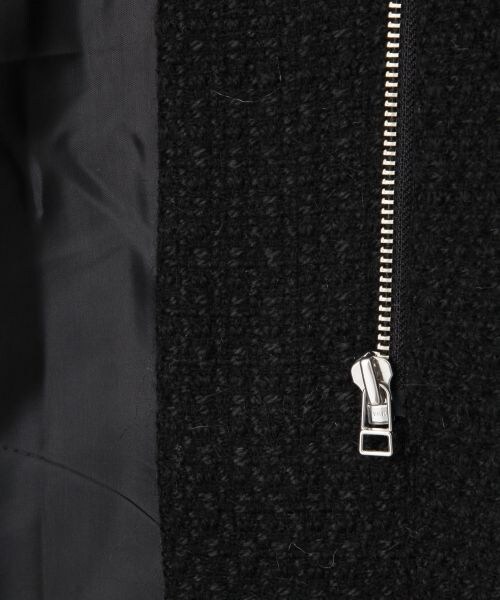 JEANASIS（ジーナシス）の「ツイードノーカラーコート（ジャケット/アウター・レディース・オフホワイト/ブラック・FREE）」の10枚目の写真