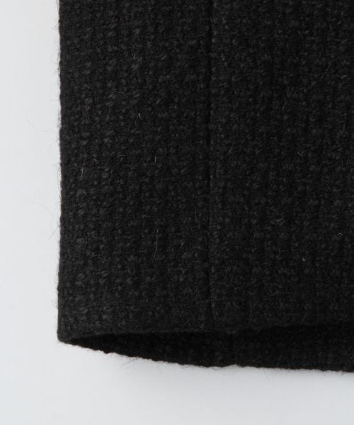 JEANASIS（ジーナシス）の「ツイードノーカラーコート（ジャケット/アウター・レディース・オフホワイト/ブラック・FREE）」の8枚目の写真