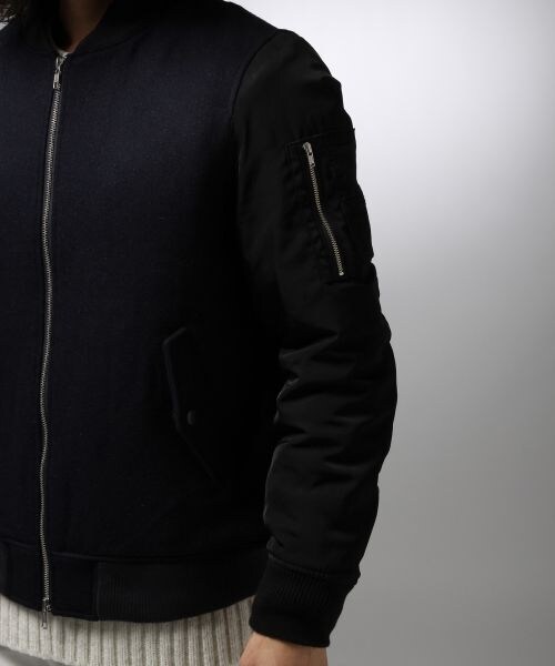 HARE（ハレ）の「キリカエMA-1（ジャケット/アウター・メンズ・グレー/ネイビー・Ｓ/Ｍ/Ｌ）」の10枚目の写真