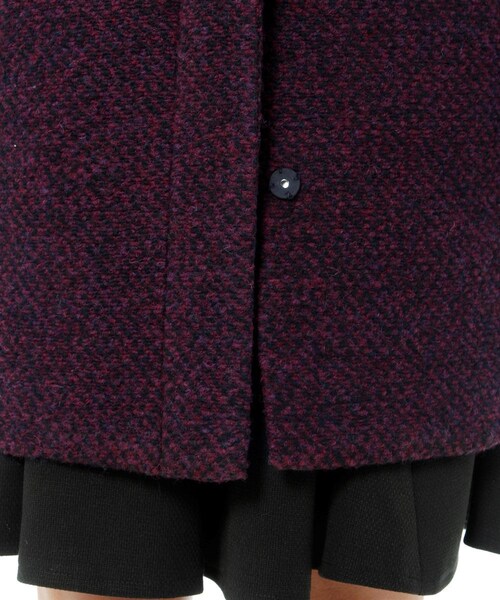 Andemiu（アンデミュウ）の「ノーカラールーズコート（ジャケット/アウター・レディース・グレー/ボルドー/ベージュ・S/M）」の11枚目の写真