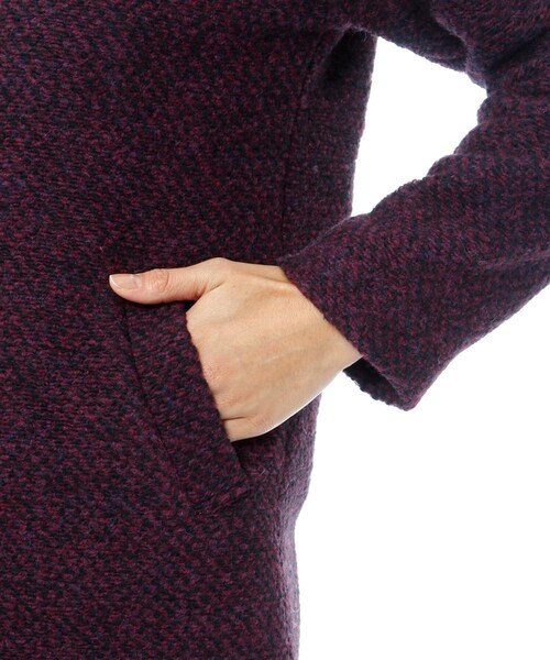 Andemiu（アンデミュウ）の「ノーカラールーズコート（ジャケット/アウター・レディース・グレー/ボルドー/ベージュ・S/M）」の10枚目の写真