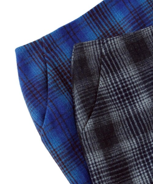 Andemiu（アンデミュウ）の「キモウチェックタイトスカート（スカート・レディース・グレー/ブルー・S/M）」の11枚目の写真