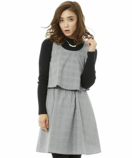 Andemiu アンデミュウ の チェックセットアップライクワンピース ワンピース Wear