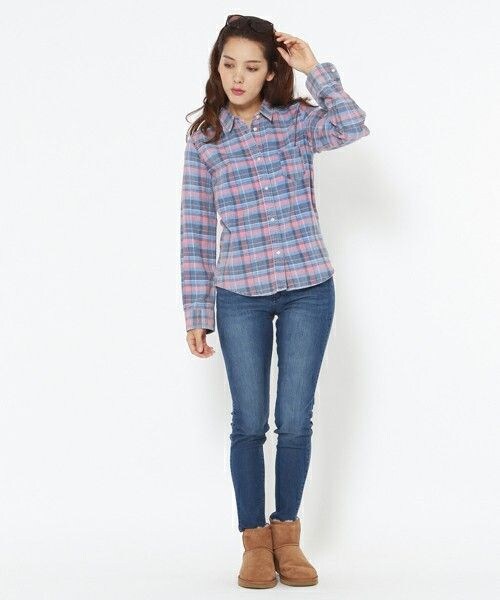 BAYFLOW（ベイフロー）の「パウダースキニーデニムパンツ（パンツ・レディース・グレー/ブラック/ライトブルー/インディゴブルー・23inch/24inch/25inch/26inch/27inch）」の3枚目の写真