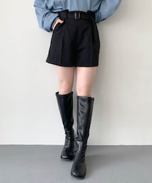 OLIVE des OLIVE | 共ベルト付ショートパンツ(パンツ)