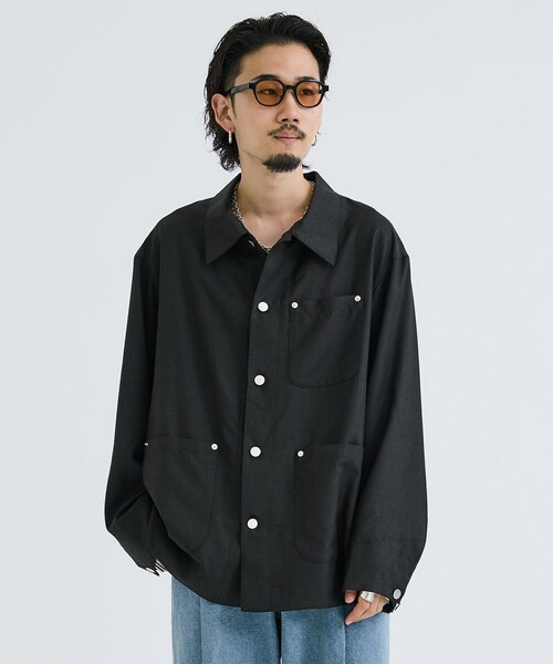 Name.(ネーム)の「WOOL COVERALL(その他アウター・メンズ・D.GRY/CCL/NVY・1/2)」の1枚目の写真