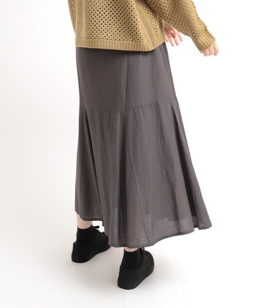 グレー ティアードフレアスカート rene グレー ティアードフレアスカート rene 新品 通販