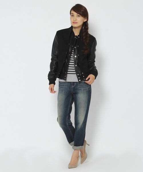 BABYLONE（バビロン）の「【OAK】 Wフロントブルゾン（ジャケット/アウター・レディース・ブラック・36）」の2枚目の写真