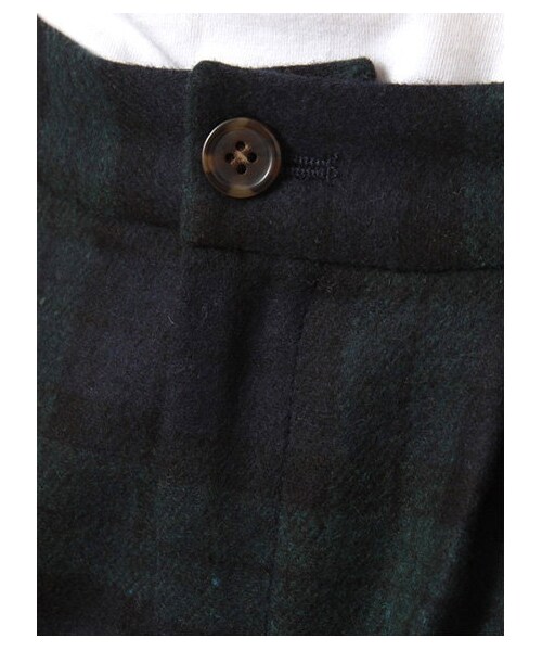 earth music&ecology(アースミュージックアンドエコロジー)の「・チェックフラノキュロットパンツ(ショートパンツ・レディース・ボルドー/ブラウン/グリーン・S/M)」の5枚目の写真