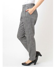 earth music&ecology | ・チェックテーパードパンツ(パンツ)