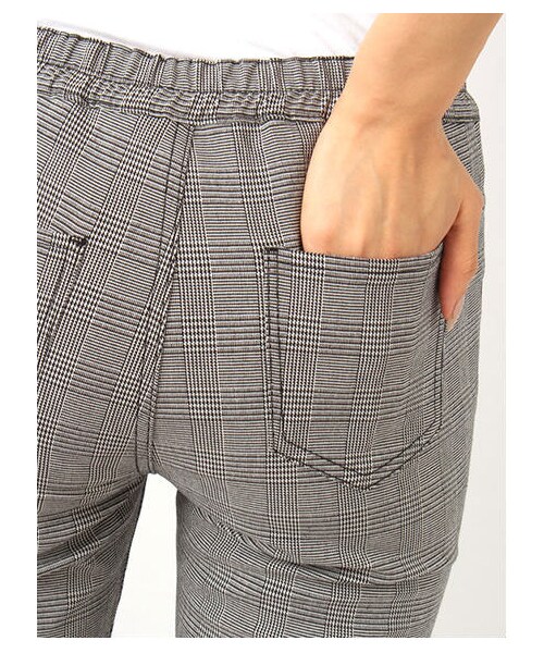 earth music&ecology（アースミュージックアンドエコロジー）の「・プリントレギンスパンツ（パンツ・レディース・ハウンドトゥース/Black Watch Green/グレンチェック・S/M/L）」の5枚目の写真