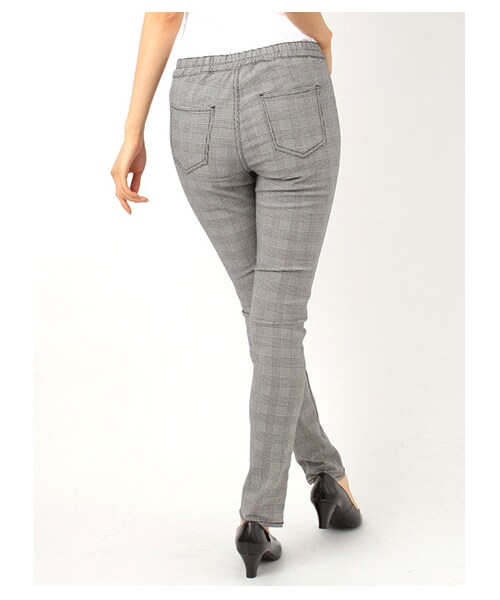 earth music&ecology（アースミュージックアンドエコロジー）の「・プリントレギンスパンツ（パンツ・レディース・ハウンドトゥース/Black Watch Green/グレンチェック・S/M/L）」の3枚目の写真