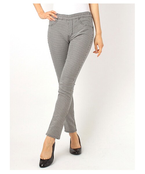 earth music&ecology（アースミュージックアンドエコロジー）の「・プリントレギンスパンツ（パンツ・レディース・ハウンドトゥース/Black Watch Green/グレンチェック・S/M/L）」の7枚目の写真