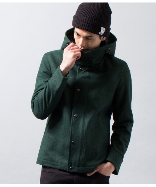 JUNRED（ジュンレッド）の「【先行予約】ショートモッズブルゾン（コート・メンズ・キャメル/グリーン/ネイビー・0/1/2）」の2枚目の写真