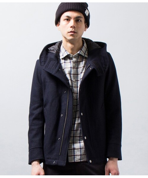 JUNRED（ジュンレッド）の「【先行予約】ショートモッズブルゾン（コート・メンズ・キャメル/グリーン/ネイビー・0/1/2）」の3枚目の写真