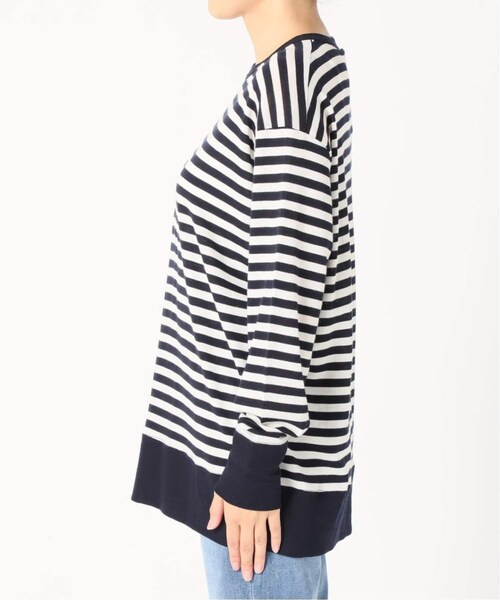 FRAMeWORK(フレームワーク)の「≪予約≫LANA SETA 1*1 別注ボーダープルオーバー(ネイビー)()」 - WEAR