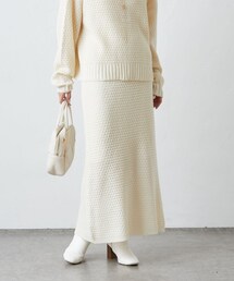 PUAL CE CIN | ニットジャガードスカート(スカート)