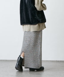 PUAL CE CIN | ニットジャガードスカート(スカート)