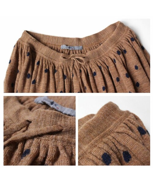 45R * ウール 縮絨 天竺 ギャザー スカート * 28，080yen * グレー * 45rpm umii908 BADOU-R WINTER-SPRING COLLECTION 2024 | Collection | 45R