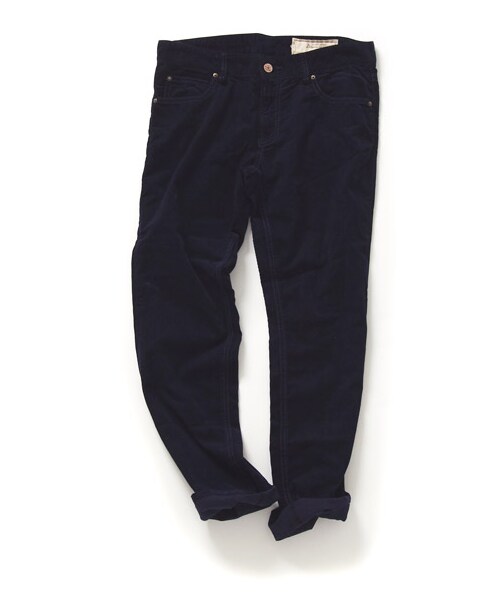 DRWCYS（ドロシーズ）の「ベーシックコーデュロイパンツ（パンツ・レディース・ホワイト/ネイビー/ブルー/イエロー・S/M）」の2枚目の写真