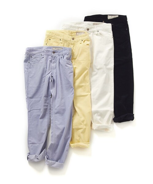 DRWCYS（ドロシーズ）の「ベーシックコーデュロイパンツ（パンツ・レディース・ホワイト/ネイビー/ブルー/イエロー・S/M）」の5枚目の写真