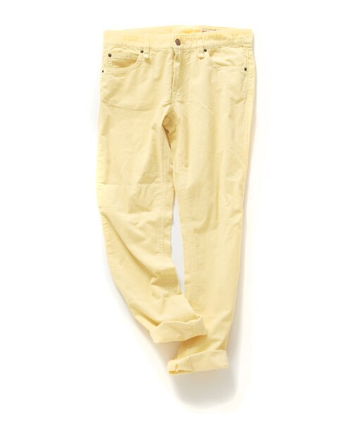 DRWCYS（ドロシーズ）の「ベーシックコーデュロイパンツ（パンツ・レディース・ホワイト/ネイビー/ブルー/イエロー・S/M）」の4枚目の写真