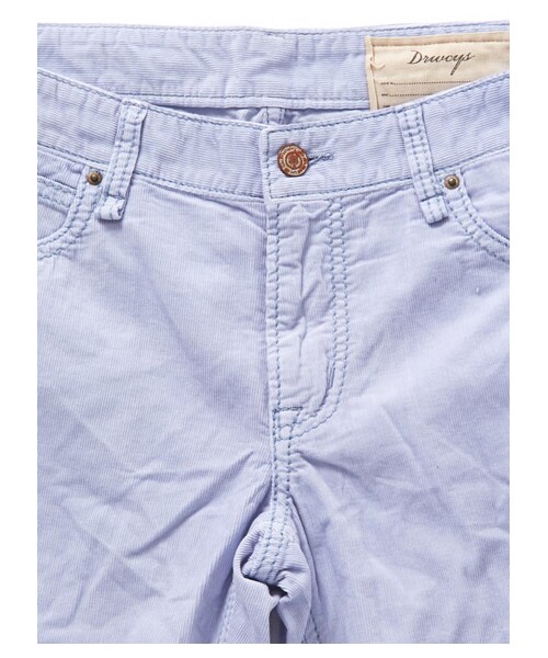 DRWCYS（ドロシーズ）の「ベーシックコーデュロイパンツ（パンツ・レディース・ホワイト/ネイビー/ブルー/イエロー・S/M）」の7枚目の写真