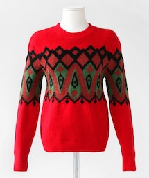 DHOLIC | ダイヤ柄ニットプルオーバー(ニット/セーター)