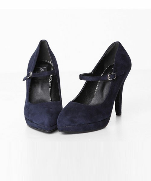 DHOLIC（ディーホリック）の「766細ストラップヒールシューズ（パンプス・レディース・ブラック/ネイビー/レッド・225/230/235/240/245/250）」の2枚目の写真