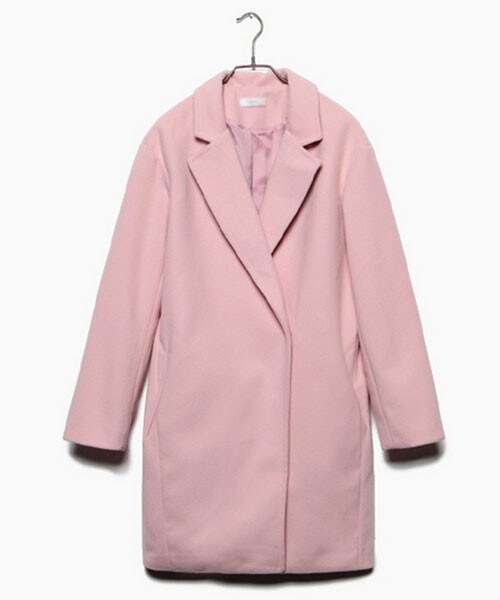 DHOLIC（ディーホリック）の「パステルカラーロングコート（チェスターコート・レディース・グレー/ネイビー/ピンク/ブラック/ミント・one）」の5枚目の写真