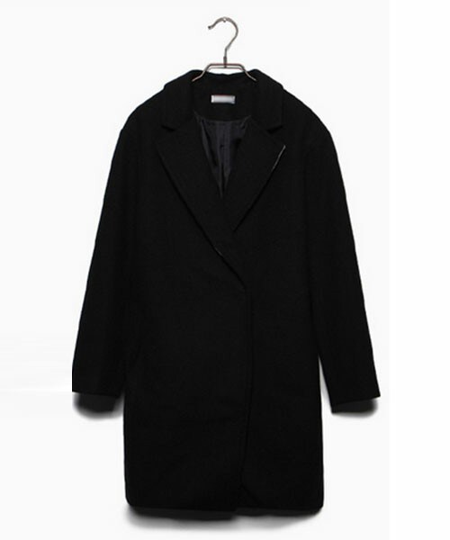 DHOLIC（ディーホリック）の「パステルカラーロングコート（チェスターコート・レディース・グレー/ネイビー/ピンク/ブラック/ミント・one）」の2枚目の写真