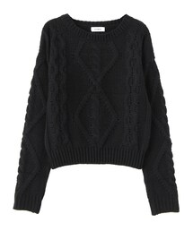 EVRIS | ケーブルニットP/O(トップス)