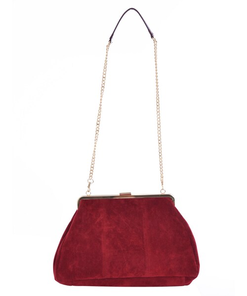 EVRIS（エヴリス）の「がまぐちショルダーバッグ（バッグ・レディース・ブラック/ボルドー/グリーン・F）」の3枚目の写真