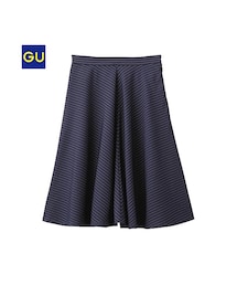GU | （GU）ピンストライプサーキュラースカート(スカート)