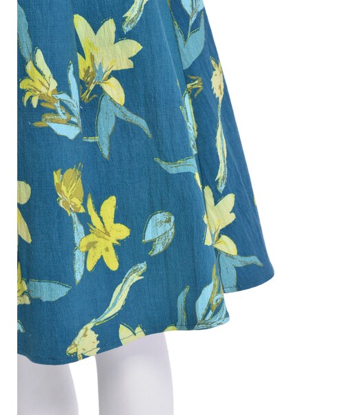 MURUA（ムルーア）の「【FEMININE】placidフラワーフレアSK（スカート・レディース・グレー/グリーン・1/2）」の9枚目の写真