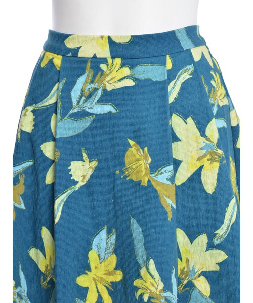 MURUA（ムルーア）の「【FEMININE】placidフラワーフレアSK（スカート・レディース・グレー/グリーン・1/2）」の8枚目の写真