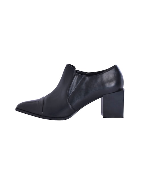 MURUA(ムルーア)の「【CASUAL】メタルミドルブーツ(シューズ・レディース・ブラック/ベージュ/ゴールド・35(22.5)/36(23.5)/37(24.5))」の1枚目の写真