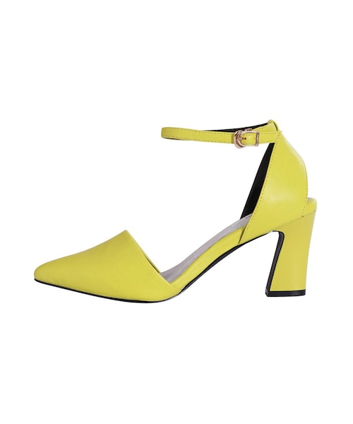 MURUA（ムルーア）の「【FEMININE】カバーベルトパンプス（シューズ・レディース・ホワイト/ブラック/イエロー/ゴールド・35(22.5)/36(23.5)/37(24.5)）」の3枚目の写真