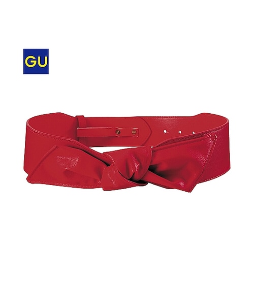 GU(ジーユー)の「(GU)WOMENリボンサッシュベルト(WOMEN ⁄ ベルト・サスペンダー・レディース・RED/BLACK/OFF WHITE・-)」の1枚目の写真