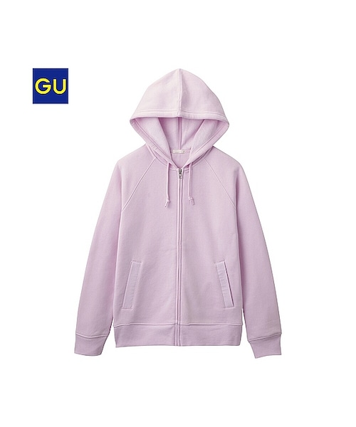 GU(ジーユー)の「(GU)裏フリースフルジップパーカ(長袖)A(WOMEN ⁄ パーカ・カーディガン・レディース・YELLOW/OFF WHITE/GRAY/BLACK/NAVY/PINK・XL/S/M/L)」の6枚目の写真