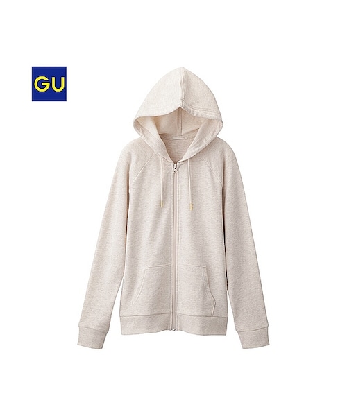 GU（ジーユー）の「（GU）スウェットフルジップパーカ（長袖）（WOMEN ⁄ パーカ・カーディガン・レディース・GRAY/GREEN/NATURAL/PINK/BLACK/BLUE・L/S/M/XL/XS/XXL）」の6枚目の写真