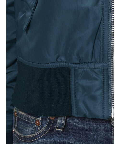 Ungrid（アングリッド）の「【Men’s Like】SCHOTT MA-1（ジャケット/アウター・レディース・オフホワイト/ブラック/ボルドー/ネイビー/カーキ・M/L）」の14枚目の写真