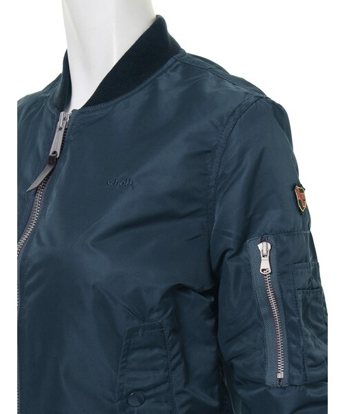 Ungrid（アングリッド）の「【Men’s Like】SCHOTT MA-1（ジャケット/アウター・レディース・オフホワイト/ブラック/ボルドー/ネイビー/カーキ・M/L）」の12枚目の写真