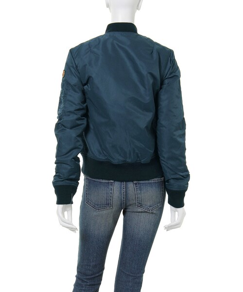 Ungrid（アングリッド）の「【Men’s Like】SCHOTT MA-1（ジャケット/アウター・レディース・オフホワイト/ブラック/ボルドー/ネイビー/カーキ・M/L）」の10枚目の写真