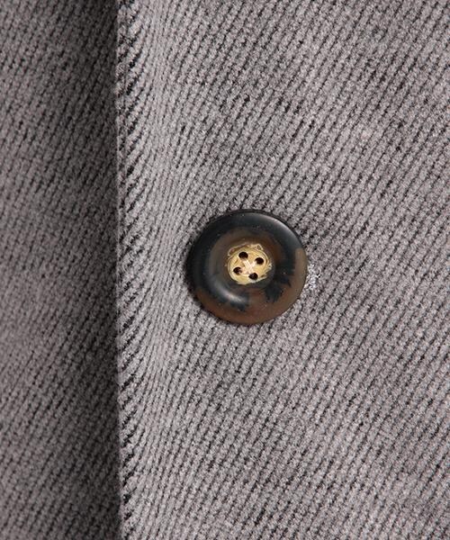 DOUBLE NAME(ダブルネーム)の「ロング丈チェスターコート(ジャケット/アウター・レディース・ブラック/グリーン/チャコールグレー/キナリ/杢グレー・FREE)」の9枚目の写真