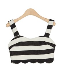 STYLENANDA | ウエーブラインボーダービスチェ(トップス)