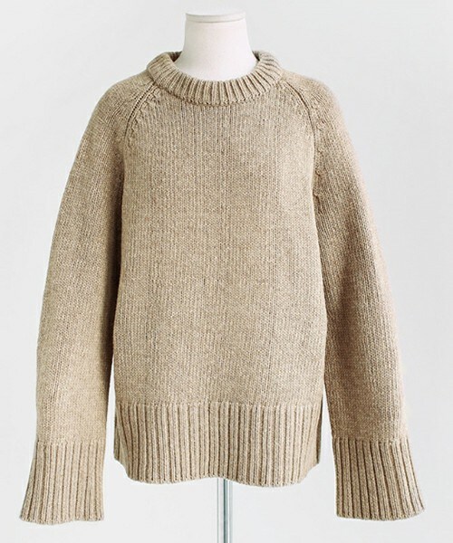 DHOLIC（ディーホリック）の「ワイドスリーブリブニットトップス・（ニット/セーター・レディース・ブラックグレー/ベージュ/ネイビー・FREE）」の2枚目の写真